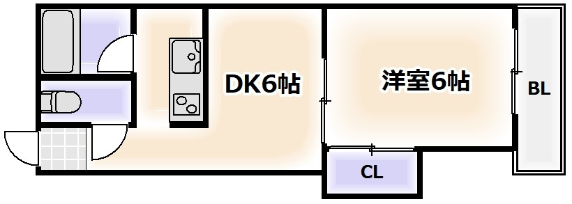 サニーハイツ住吉の間取り