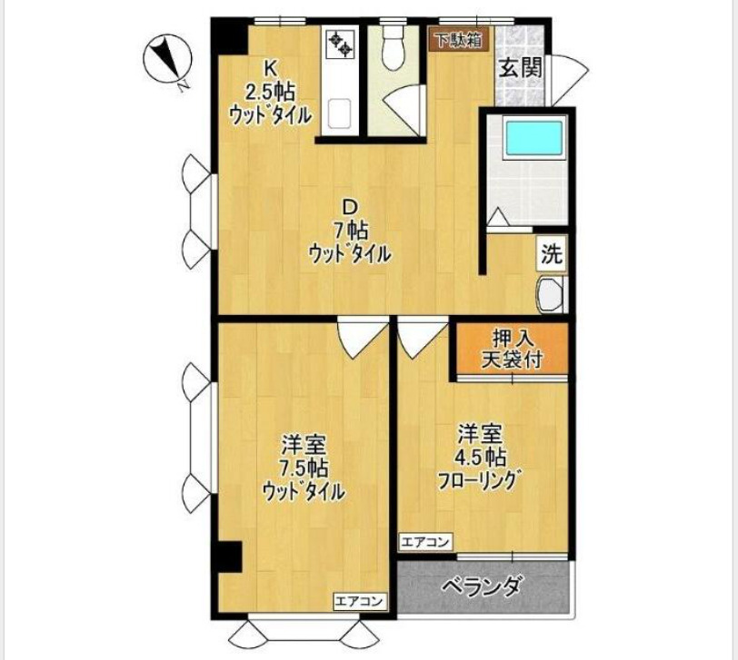 メゾン寺尾台の間取り