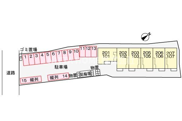 カーサ　ルミノーゾの区画図