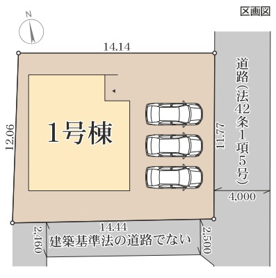 神戸市垂水区旭が丘3丁目の区画図