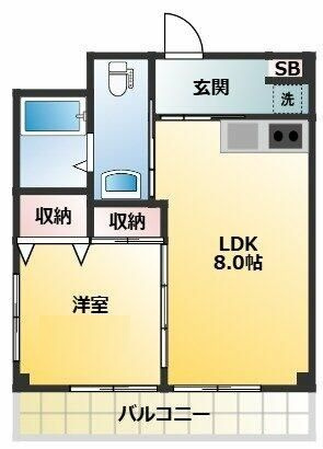 ロイヤルハイツ新高円寺の間取り|間取りです。
