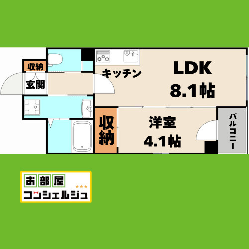 Pura Vida幅下の間取り