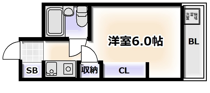 マンション中村の間取り