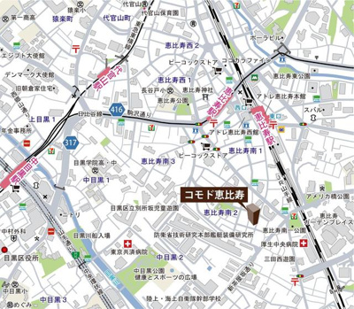 【地図】 | コモド恵比寿