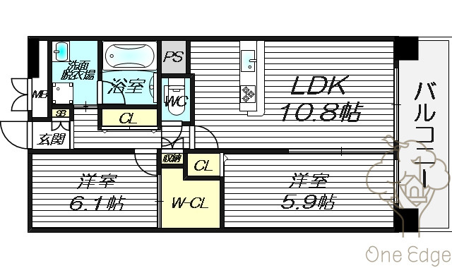 ベリー海老江の間取り