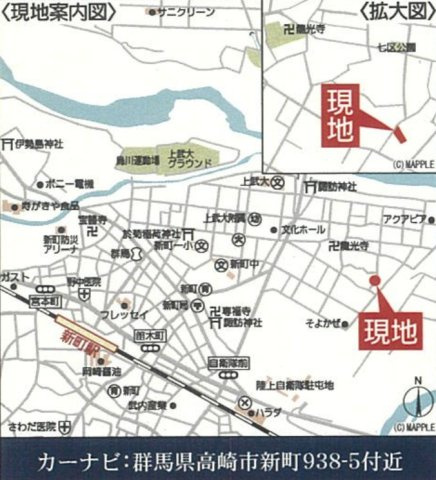 【新築】高崎市新町第12　１号棟(全３棟)　クレイドルガーデン　新築建売分譲の地図