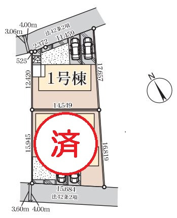 リーブルガーデン．S　熊谷拾六間第６　の区画図|現地区画図