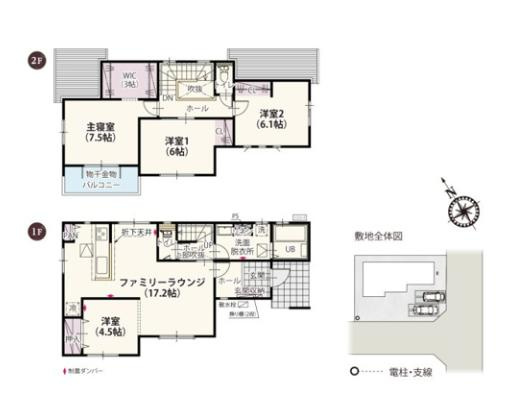 ワイウッドコート土浦市神立町第１期　新築戸建　10号棟の間取り