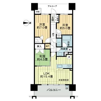 クレヴィアタワー神戸ハーバーランドの間取り