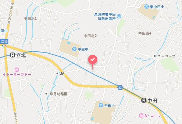 クレール　ナカダの地図