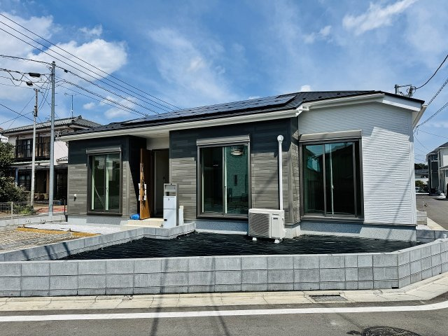 八王子市　川口町　平屋（新築一戸建て）２３ー３期の外観|～徒歩圏内にスーパー・コンビニ・ドラッグストアの揃った住環境　落ち着きのある住宅地～