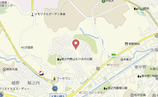 祝　成約済み　八王子市　東中野　中古戸建の地図|～仲介手数料無料☆八王子ひなた不動産～八王子市東中野　中古戸建