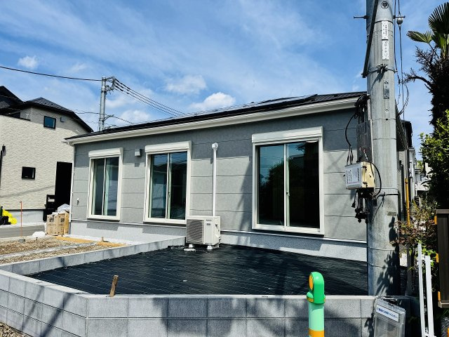 八王子市　川口町　平屋（新築一戸建て）２３ー３期の外観|～徒歩圏内にスーパー・コンビニ・ドラッグストアの揃った住環境　落ち着きのある住宅地～
