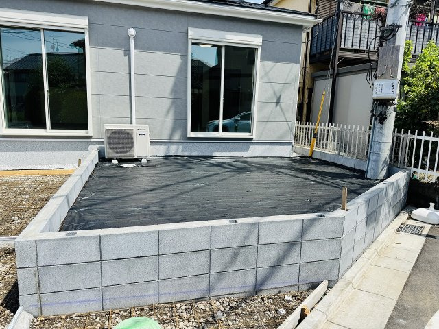 八王子市　川口町　平屋（新築一戸建て）２３ー３期の庭|～ガーデニングなども楽しめる庭付き～