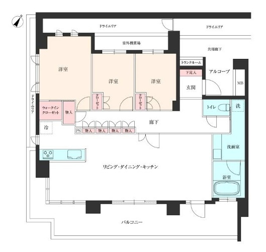 プラウド夙川の間取り