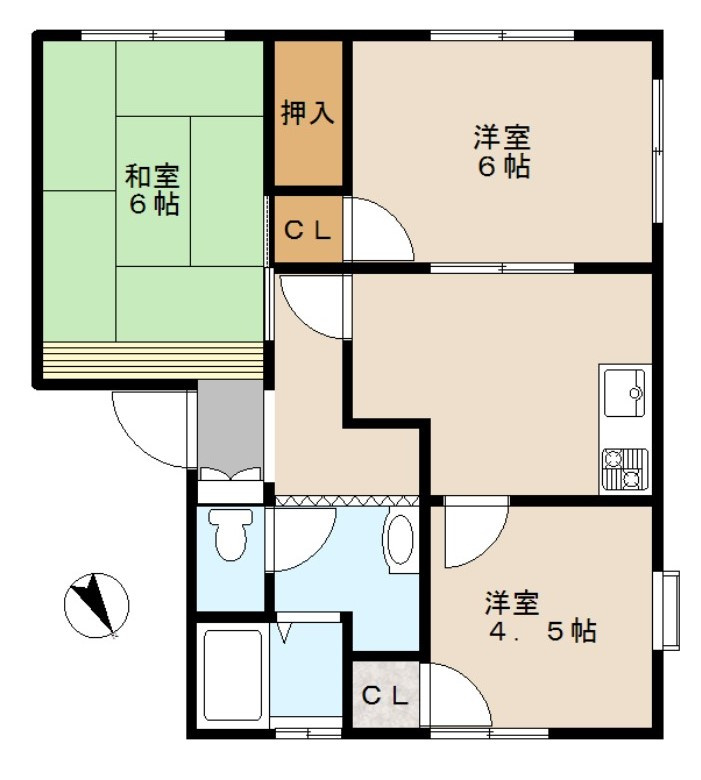 北葛飾郡杉戸町高野台南１丁目のアパート