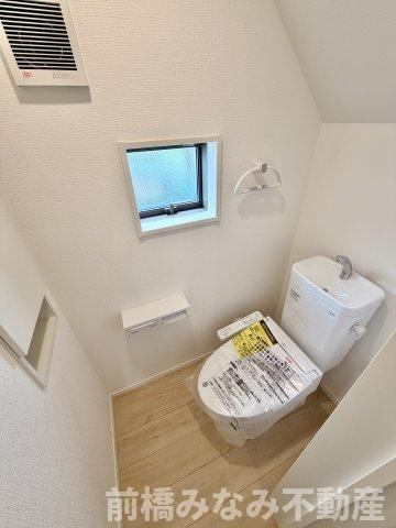 【新築】高崎市金古町第17　限定１棟　クレイドルガーデン　新築建売のトイレ|清潔感のあるトイレです
