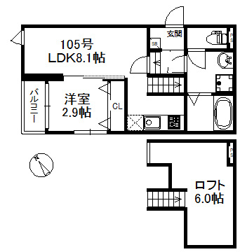 【間取り】 | グランヒル九産大前　★プライスホームなら仲介手数料が割引価格です！★