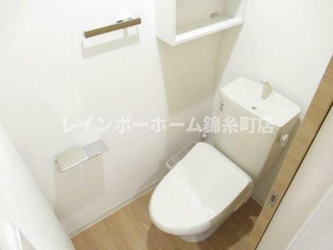 葛飾区東四つ木４丁目の賃貸マンションのトイレ
