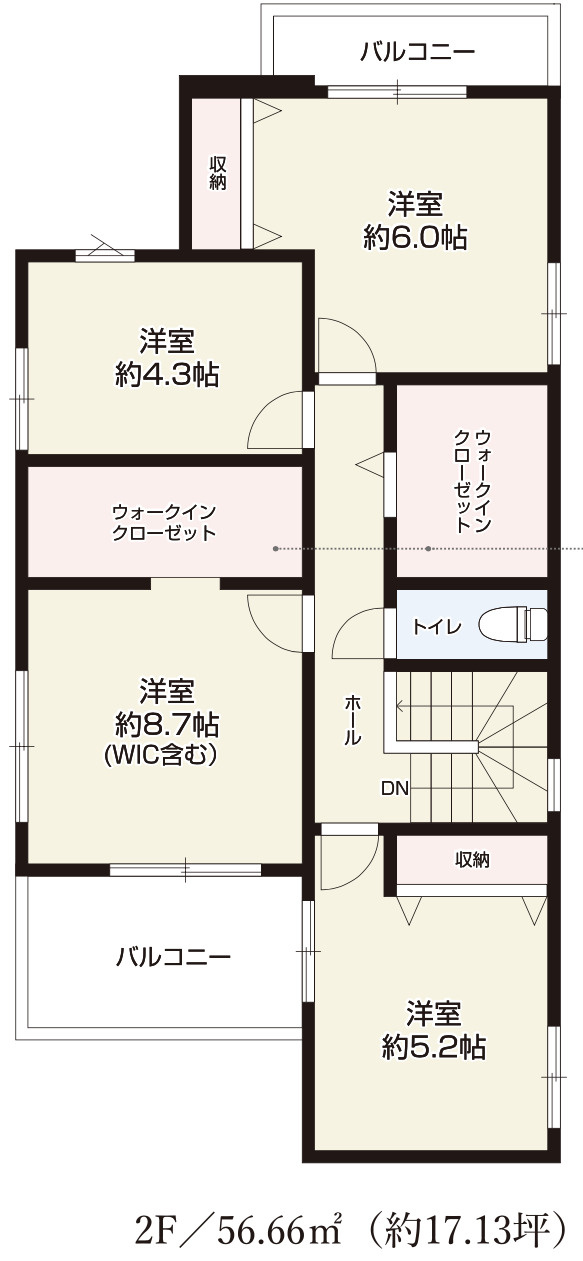 【仲介手数料無料】所沢市上安松１３期全１棟　所沢市の新築住宅なら西武ハウジングの間取り