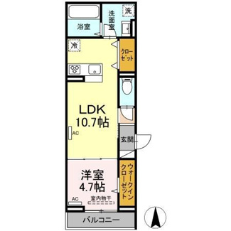 【間取り】 | メラヴィリア | 1LDK