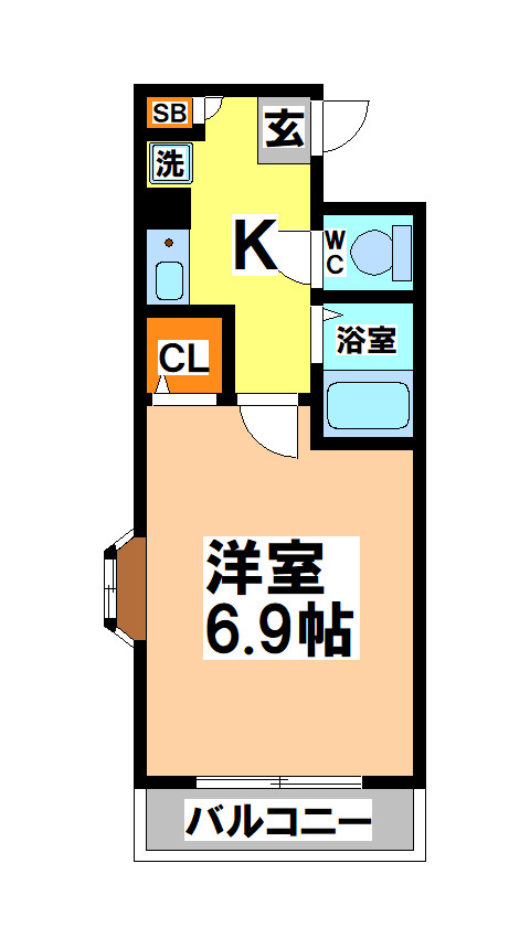 小金井市本町２丁目の賃貸マンションの間取り