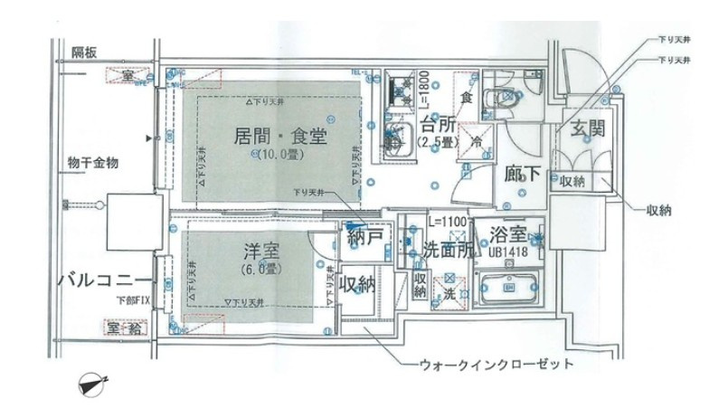 グランドシティタワー池袋の間取り