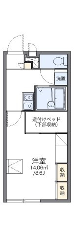 加古川市野口町古大内のアパートの間取り