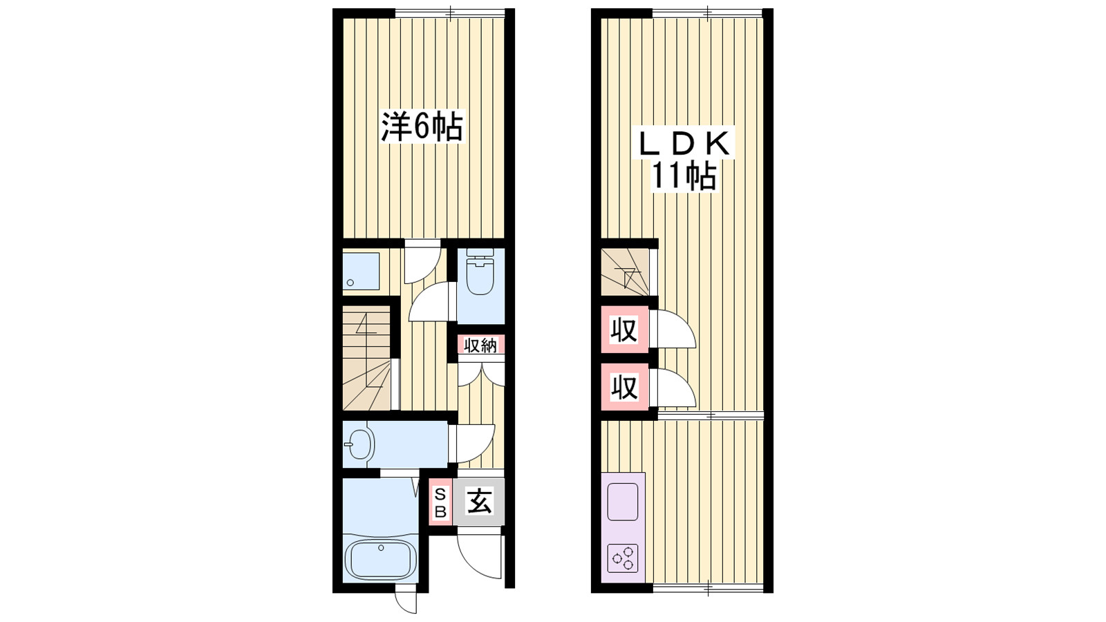 レオネクスト秋桜の間取り
