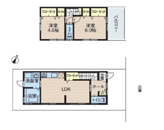 【間取り】 | 中村区中村本町四丁目　戸建 | 間取図　※図面と現況が異なる場合は現況優先といたします。