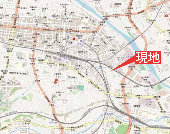 祝成約　八王子市　北野町　新築戸建て　２期の地図|～仲介手数料無料☆八王子ひなた不動産～八王子市北野町　新築戸建て