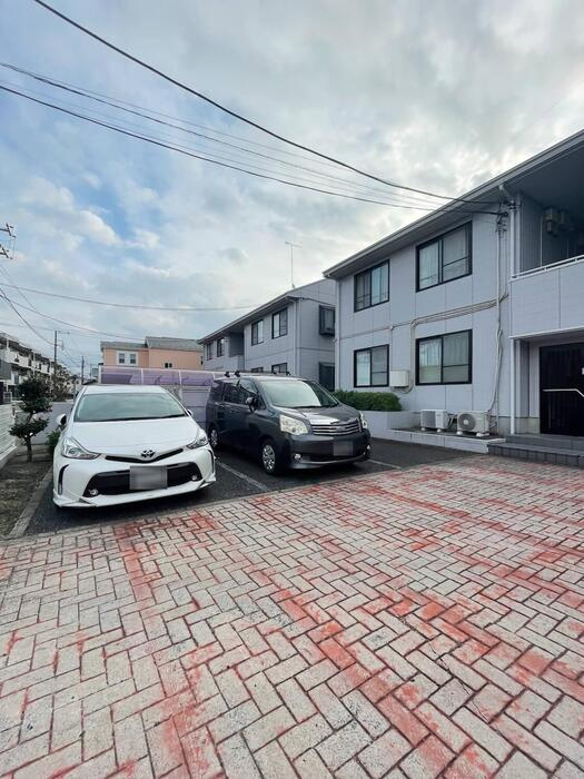 アスカハイム　B棟の駐車場