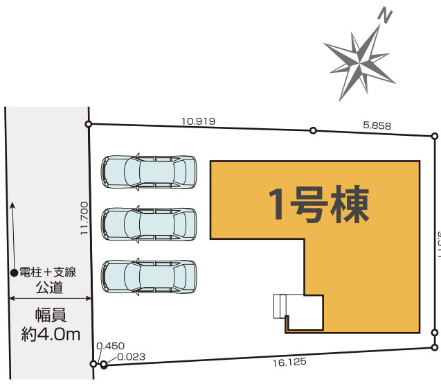 【仲介手数料無料】狭山市北入曽９期全１棟　狭山市の新築住宅なら西武ハウジングの区画図