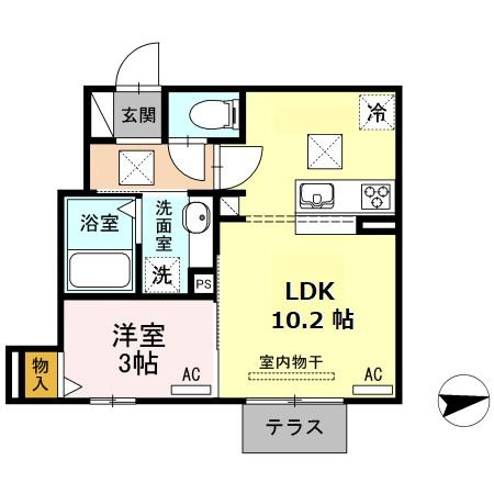 クレール石塚の間取り
