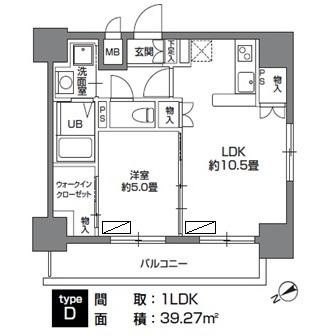 カスタリア三ノ輪の間取り