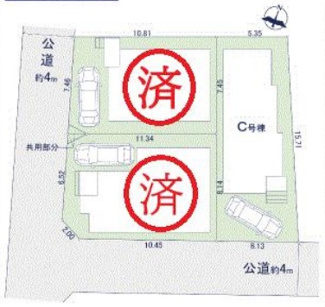 【区画図】 | 西東京泉町6丁目　全3棟　C号棟 | 西東京泉町6丁目　全3棟　C号棟