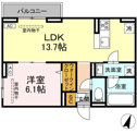 【間取り】 | 新築！ペット飼育可！1LDKのお部屋です！