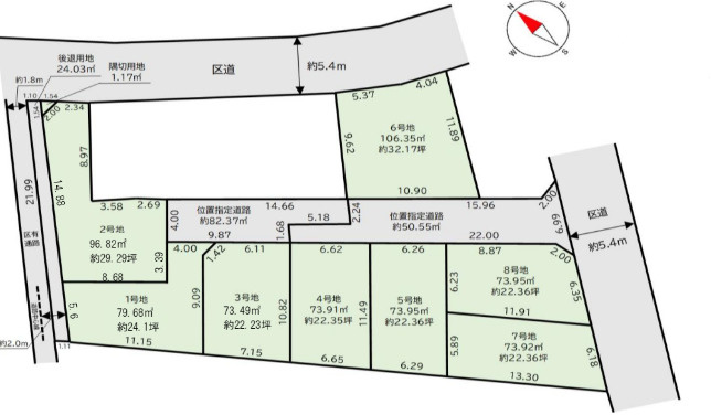 江戸川区平井１丁目の売地の区画図|～区画図～