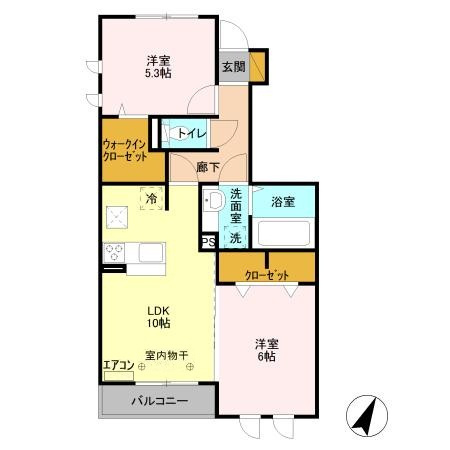 プラティーク　Ⅰの間取り