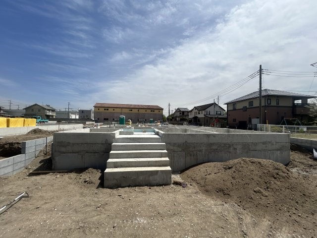 新築　前橋市青柳町第28　クレイドルガーデン　3号棟の外観|現地写真　2026年7月完成予定！類似物件のご内覧等、お気軽にお問合せください♪　							
　							
