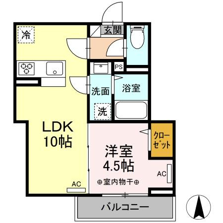 グラナーデ南田中の区画図
