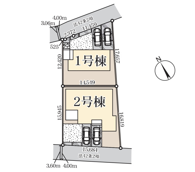 【区画図】 | 熊谷市拾六間第6   LiveleGarden.s　新築戸建　全2棟　2号棟