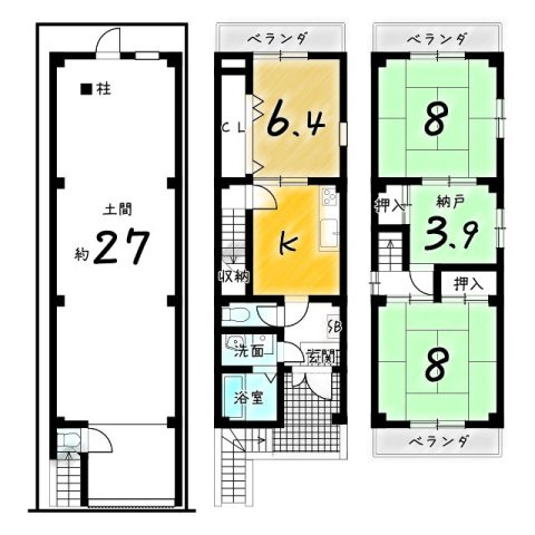 西京極前田町の間取り|ご内覧可能です！