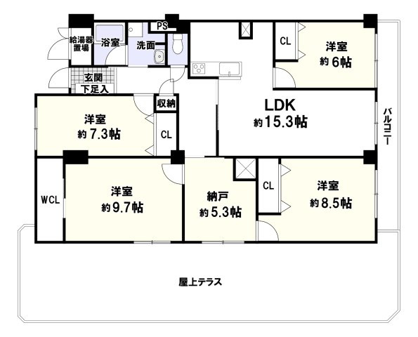 ユニハイム高槻の間取り