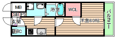 エスリード大阪城の間取り