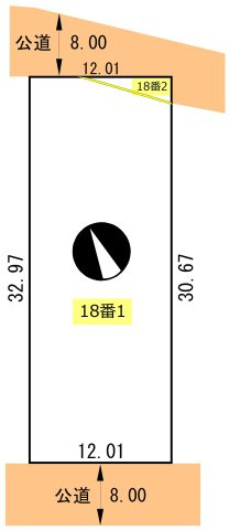 【土地図】 | 釧路町柏西6丁目18-1.2売地