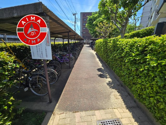 スカイハイツ和白ヶ丘東館の駐輪場|敷地内駐輪場です。