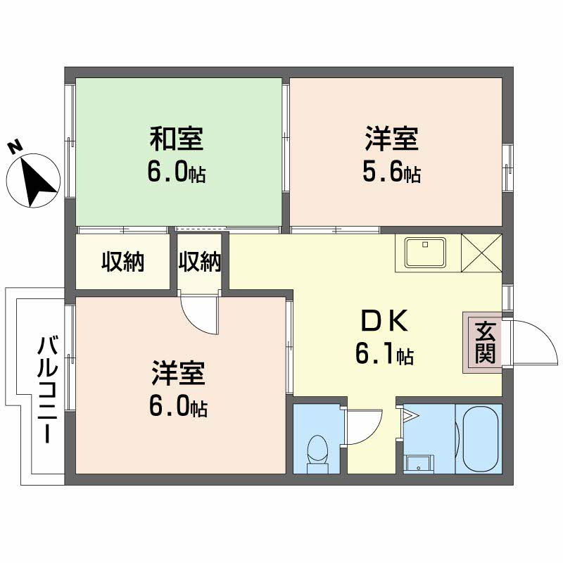 フォーブル吉村 A棟の間取り
