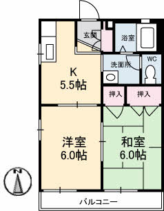リーベン井口の間取り