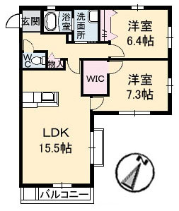 シャーメゾンIの間取り